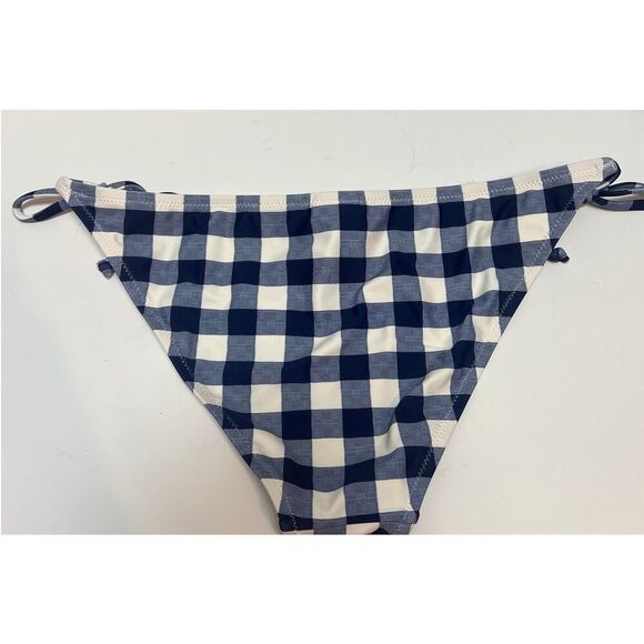 J. Crew String Hipster Bikini Bottom in Gingham Sz. M - Picture 6 of 6